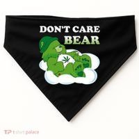 Funny Bear Smoking Weed Cannabis USA-Made Doggie Bandana thumb 0