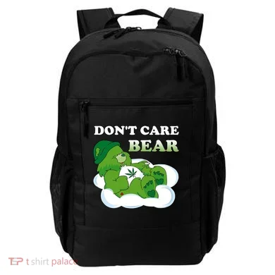 Funny Bear Smoking Weed Cannabis Backpack