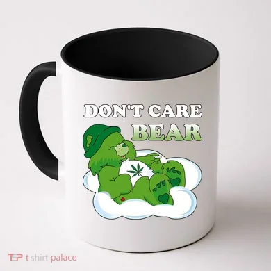 Funny Bear Smoking Weed Cannabis Coffee Mug