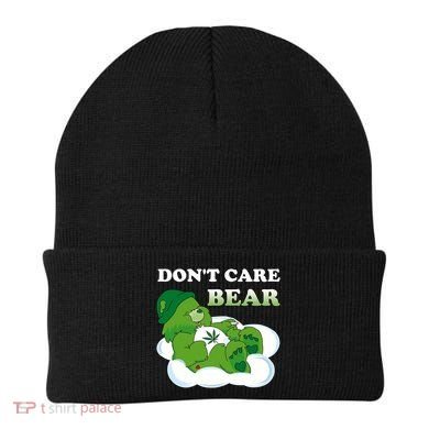 Funny Bear Smoking Weed Cannabis Beanie