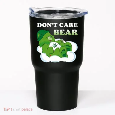 Funny Bear Smoking Weed Cannabis Tumbler