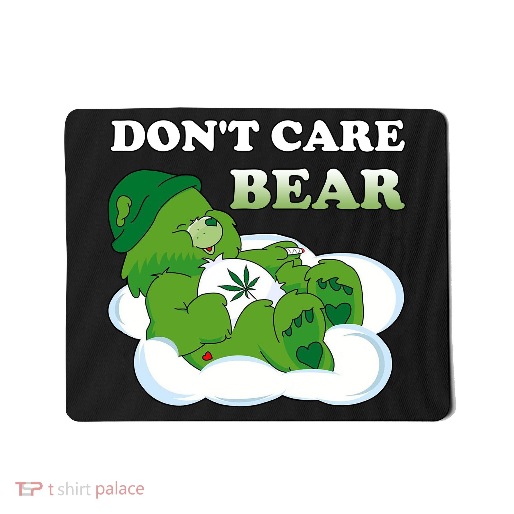 Funny Bear Smoking Weed Cannabis Mousepad