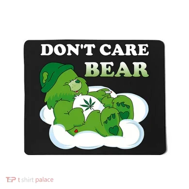 Funny Bear Smoking Weed Cannabis Mousepad