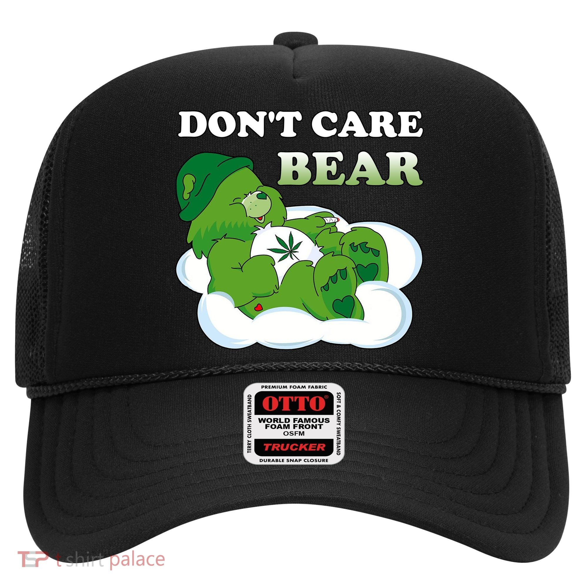 Funny Bear Smoking Weed Cannabis Hat