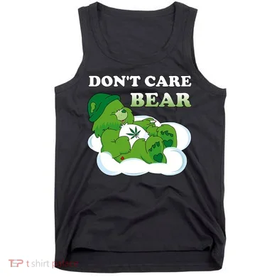 Funny Bear Smoking Weed Cannabis Tank Top