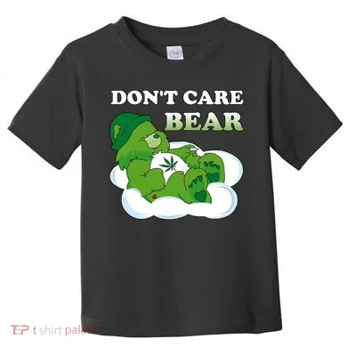 Funny Bear Smoking Weed Cannabis Toddler T-Shirt