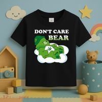 Funny Bear Smoking Weed Cannabis Toddler T-Shirt thumb 3