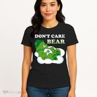 Funny Bear Smoking Weed Cannabis Women's T-Shirt thumb 4