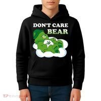 Funny Bear Smoking Weed Cannabis Kids Hoodie thumb 4