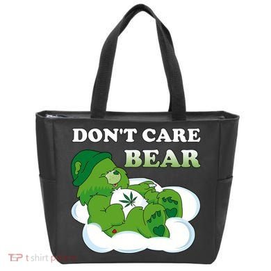 Funny Bear Smoking Weed Cannabis Tote Bag