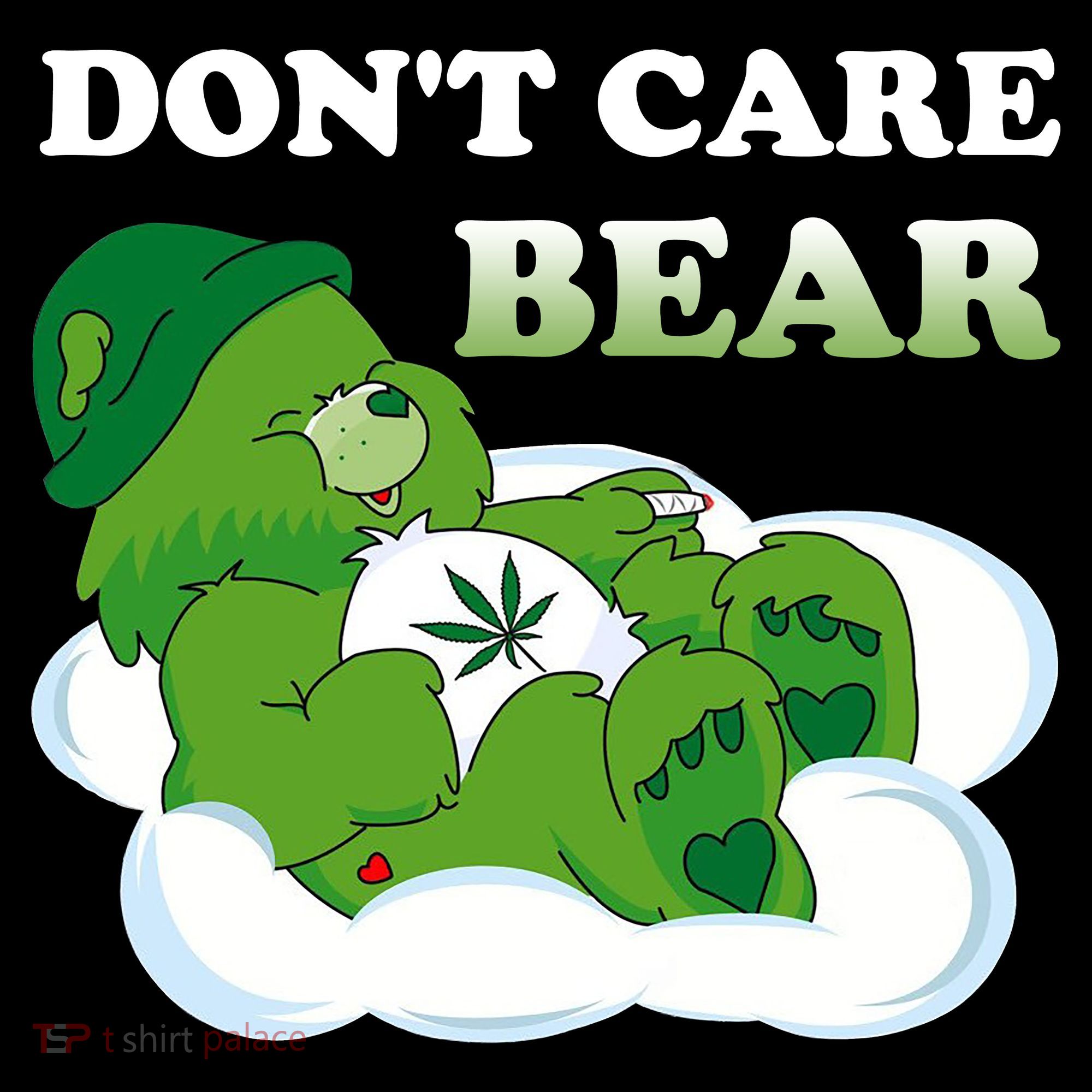 Funny Bear Smoking Weed Cannabis Tote Bag