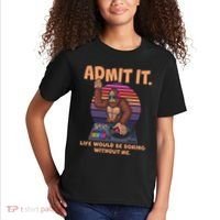 Funny Bigfoot Sasquatch Admit It Life Would Be Boring Without Me Kids T-Shirt thumb 2