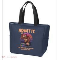 Funny Bigfoot Sasquatch Admit It Life Would Be Boring Without Me Tote Bag thumb 3