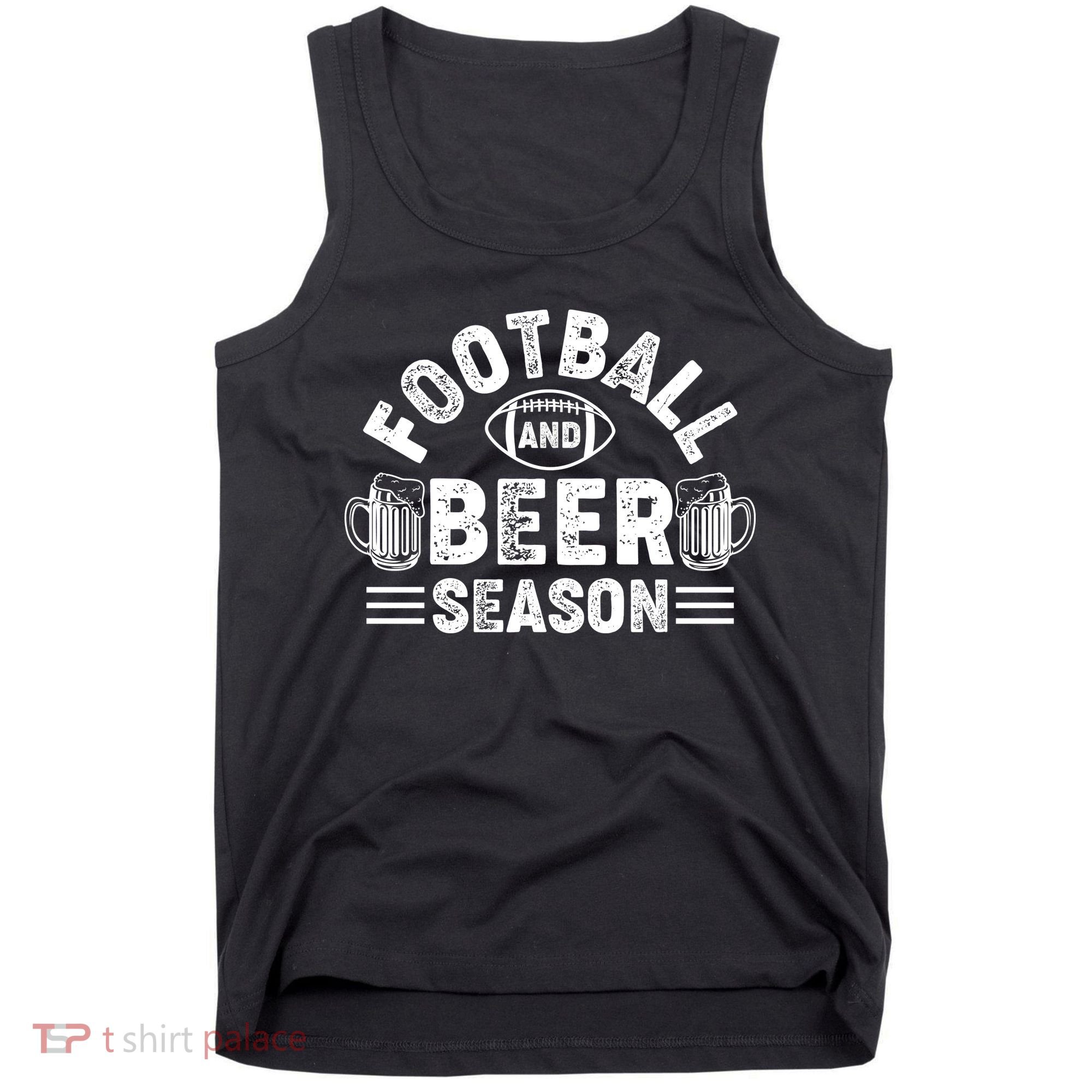 Football & Beer Season Graphic Tank Top