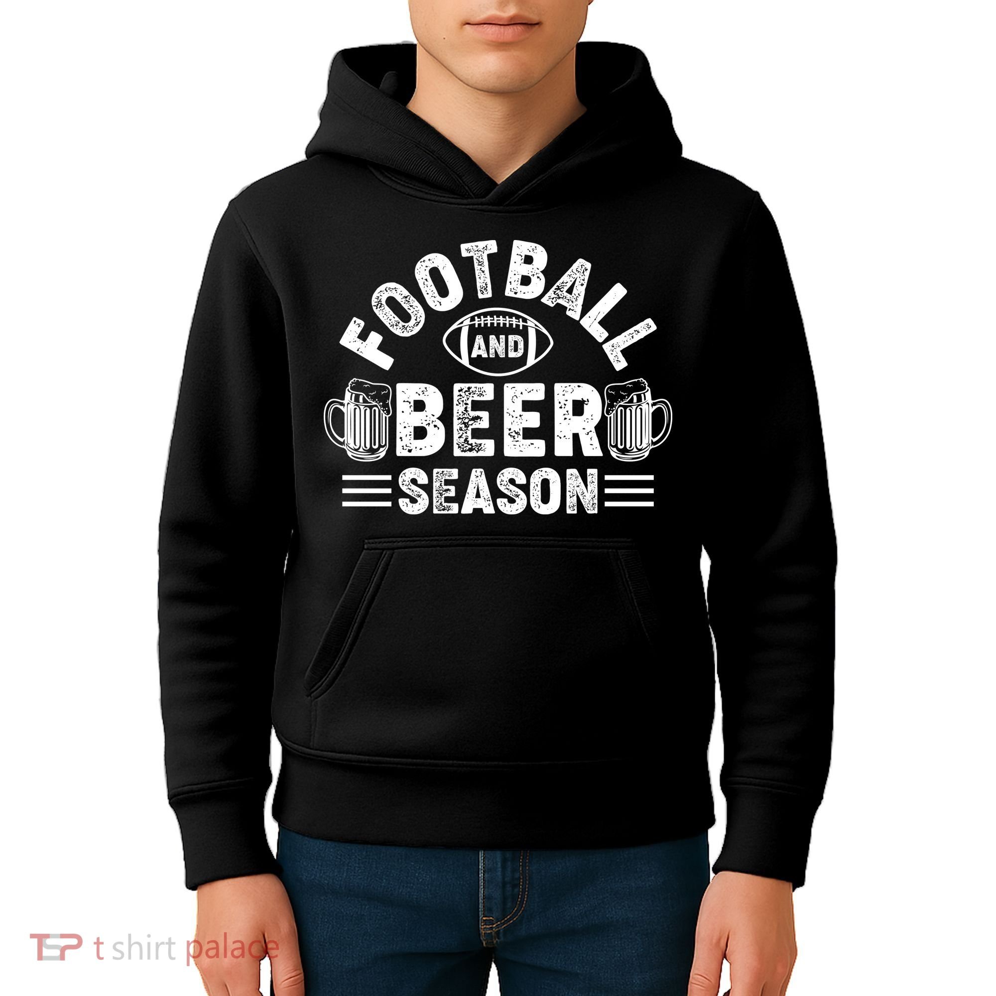 Football & Beer Season Graphic Kids Hoodie