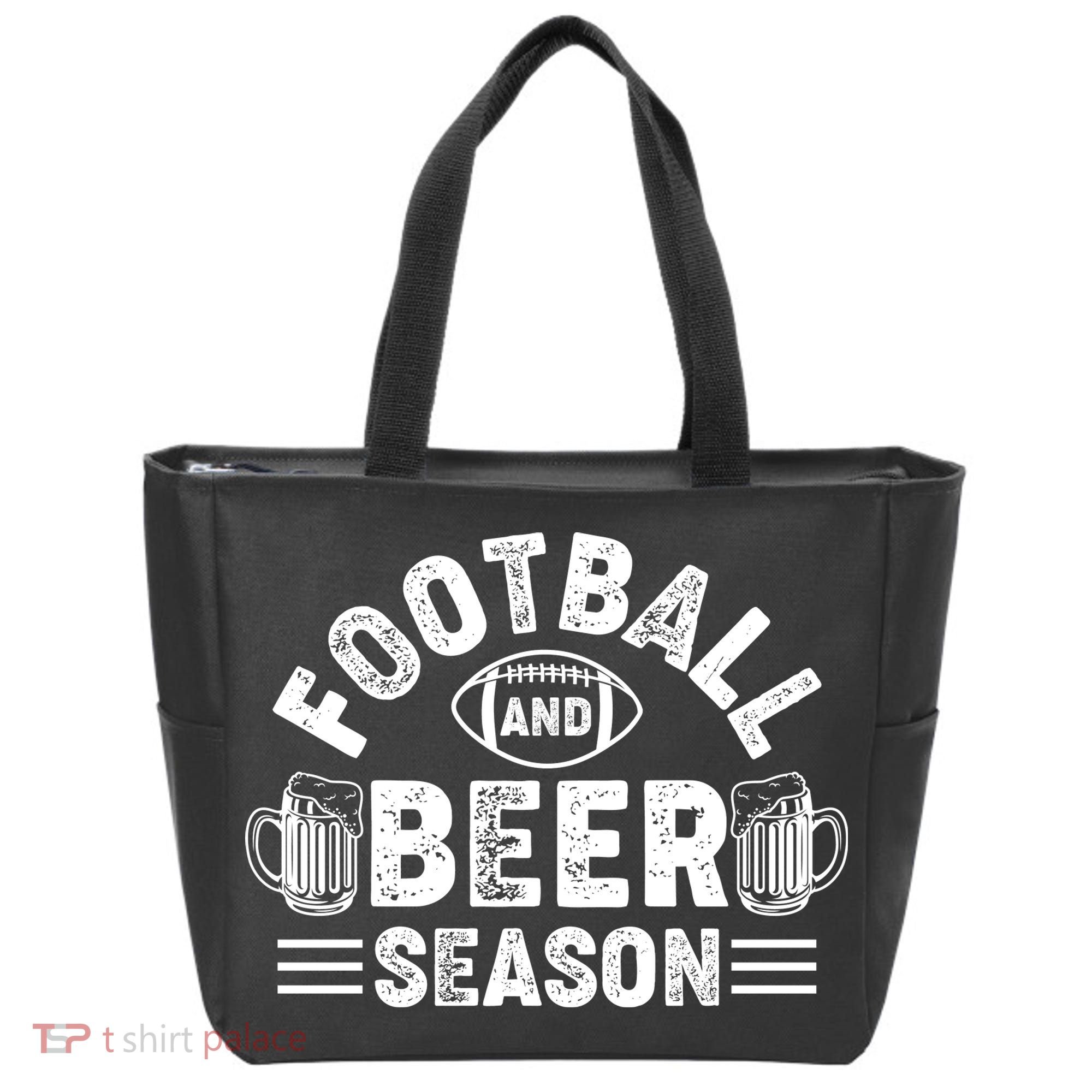 Football & Beer Season Graphic Tote Bag