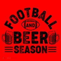 Football & Beer Season Graphic Santa Hat thumb 1