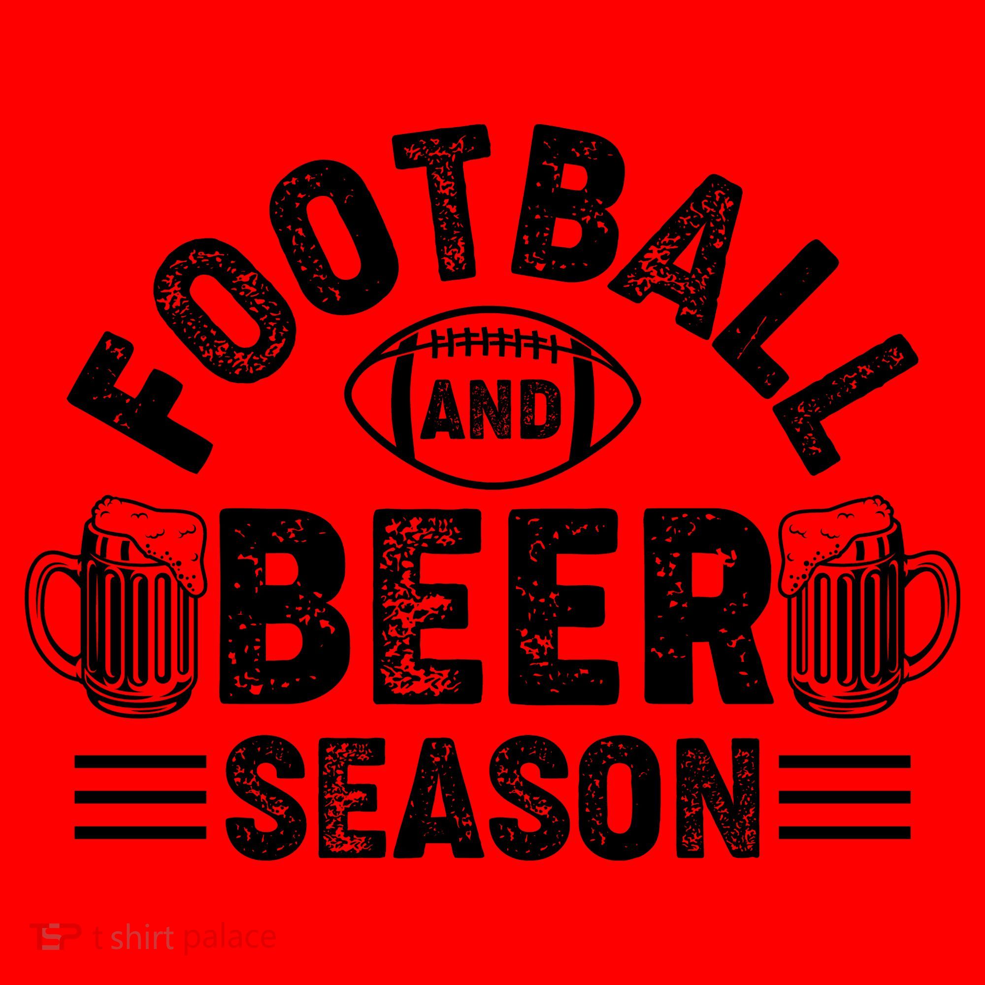 Football & Beer Season Graphic Santa Hat