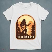 Funny Bigfoot Slap Da Bass Sasquatch Music Lover Bassist T-Shirt thumb 5