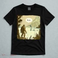 Funny Bigfoot Sasquatch Loch Ness Monster Introvert Bruh T-Shirt thumb 5