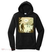 Funny Bigfoot Sasquatch Loch Ness Monster Introvert Bruh Women's Hoodie thumb 0