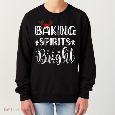 Funny Baking Spirits Bright Christmas Women's Sweatshirt