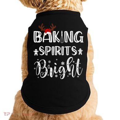 Funny Baking Spirits Bright Christmas Doggie Tank