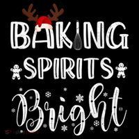 Funny Baking Spirits Bright Christmas Doggie Tank thumb 4