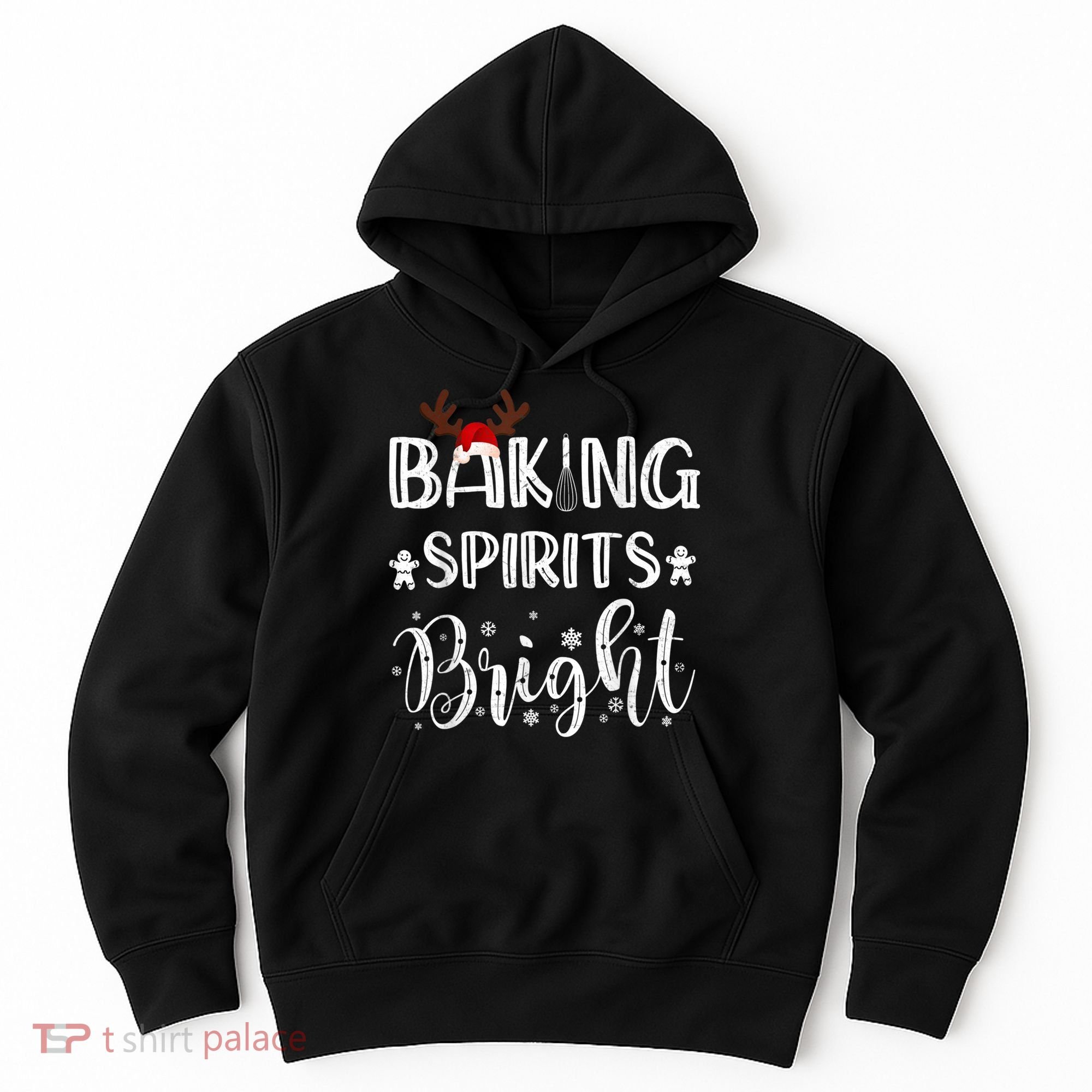 Funny Baking Spirits Bright Christmas Hoodie