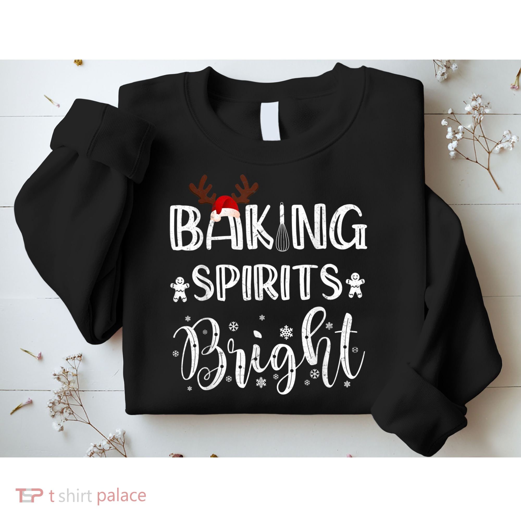 Funny Baking Spirits Bright Christmas Sweatshirt