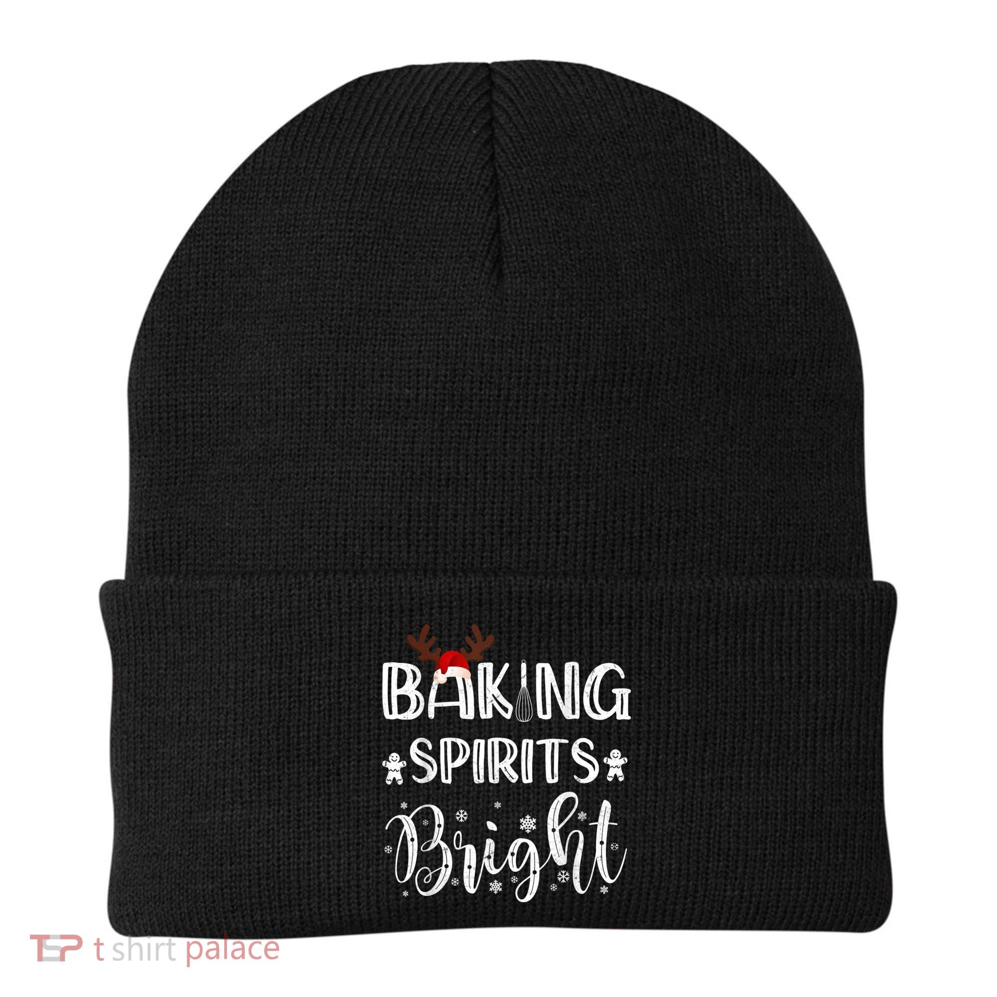 Funny Baking Spirits Bright Christmas Beanie