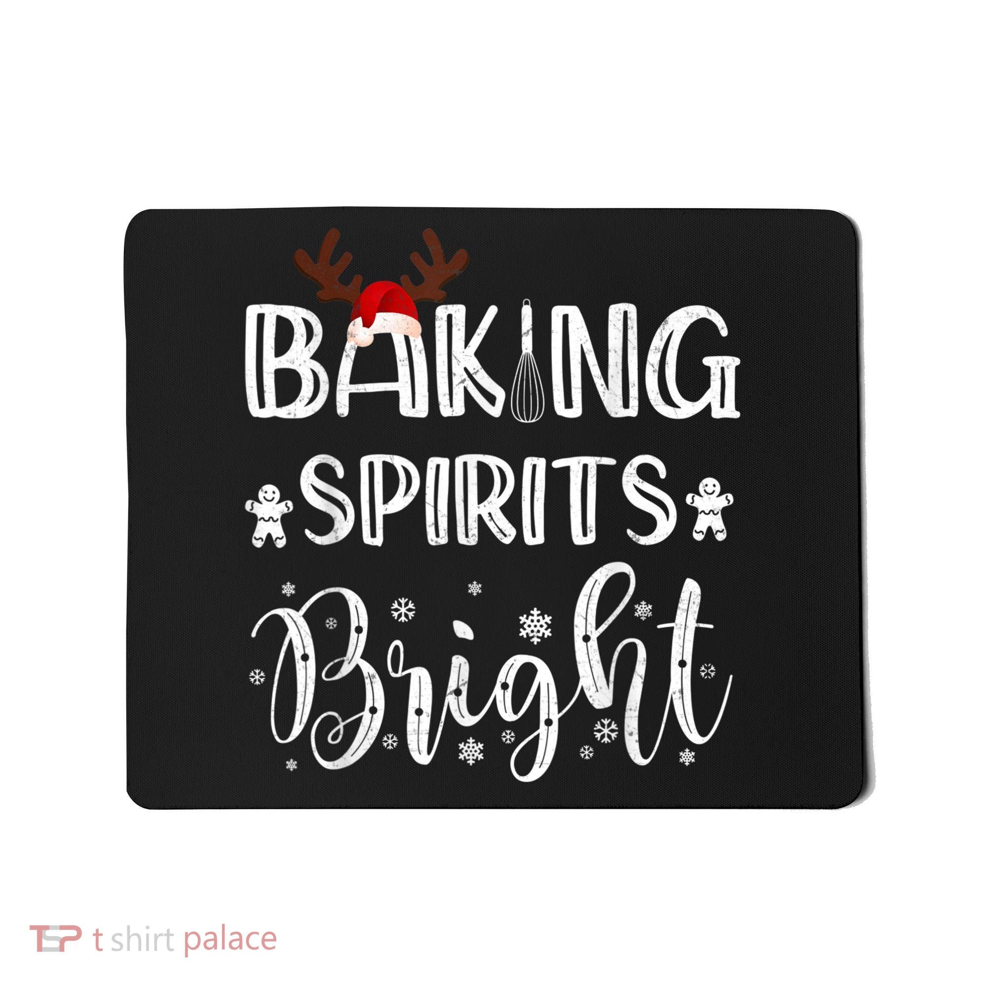 Funny Baking Spirits Bright Christmas Mousepad