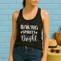 Funny Baking Spirits Bright Christmas Women's Tank Top thumb 2