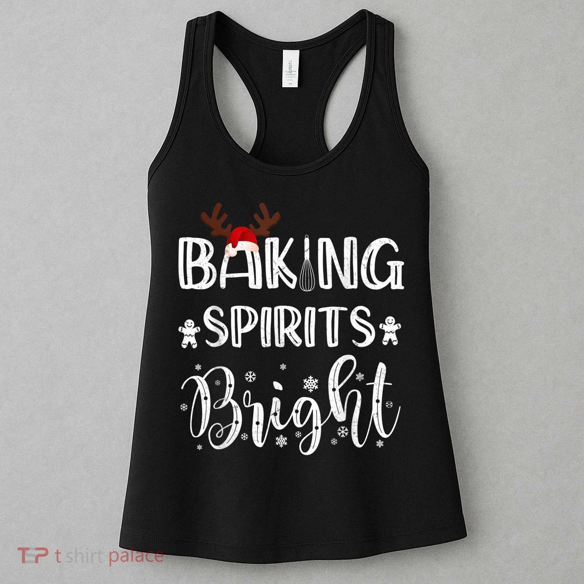 Funny Baking Spirits Bright Christmas Women's Tank Top