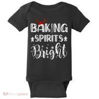 Funny Baking Spirits Bright Christmas Baby Bodysuit thumb 0