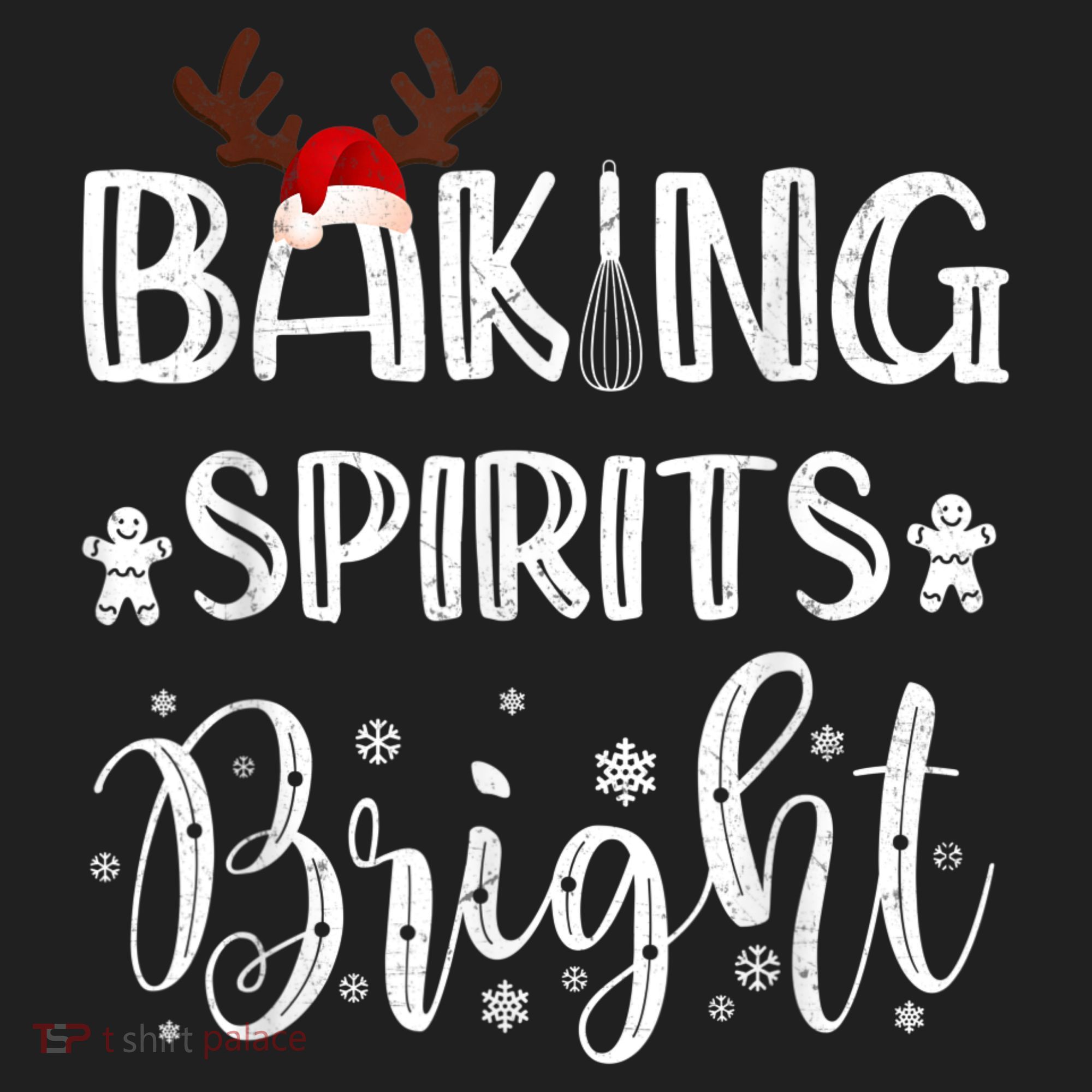 Funny Baking Spirits Bright Christmas Golf Towel