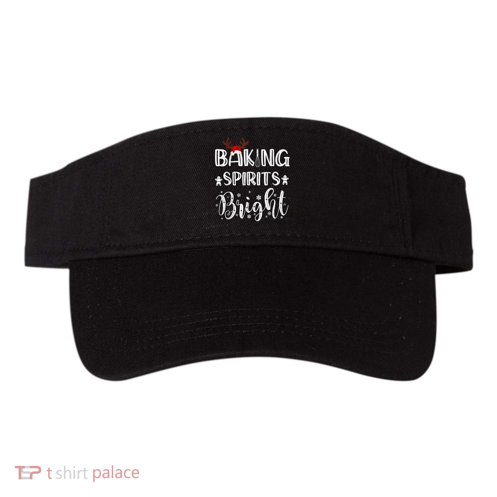 Funny Baking Spirits Bright Christmas Visor