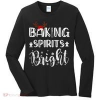 Funny Baking Spirits Bright Christmas Women's Long Sleeve Shirt thumb 0