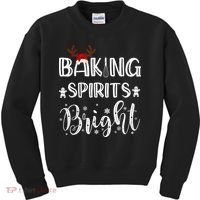 Funny Baking Spirits Bright Christmas Kids Sweatshirt thumb 0