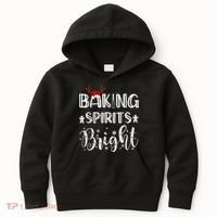 Funny Baking Spirits Bright Christmas Kids Hoodie thumb 0