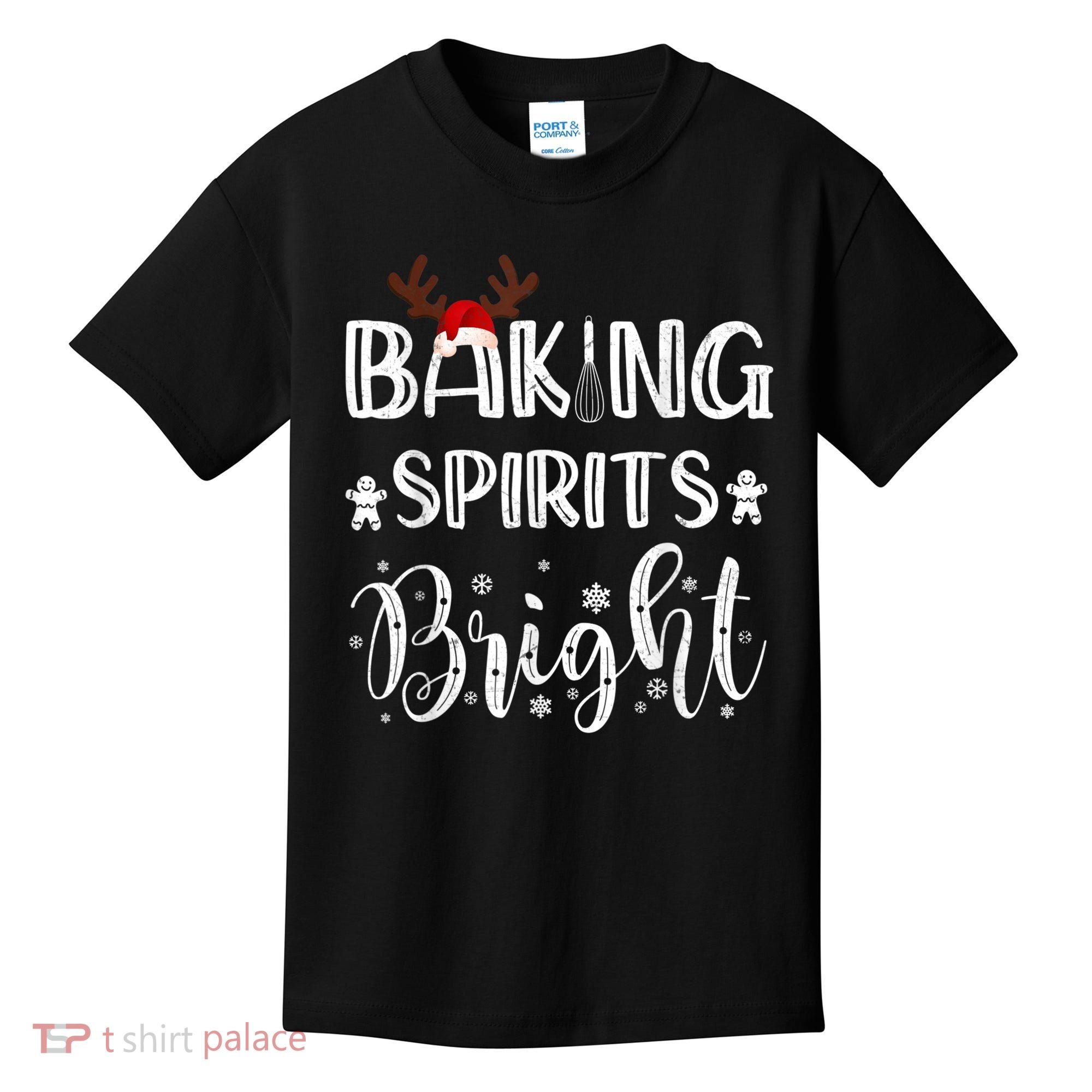 Funny Baking Spirits Bright Christmas Kids T-Shirt