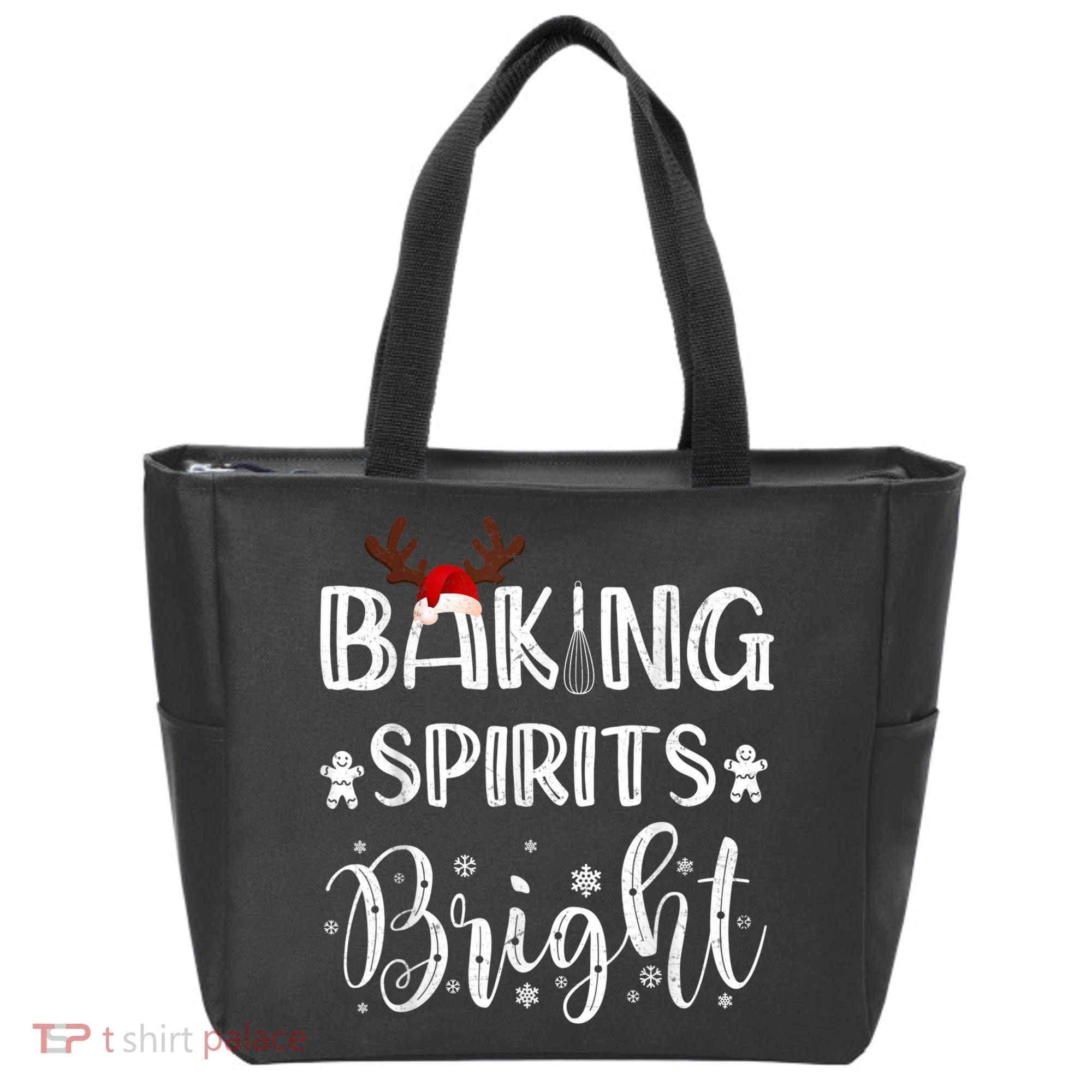 Funny Baking Spirits Bright Christmas Tote Bag
