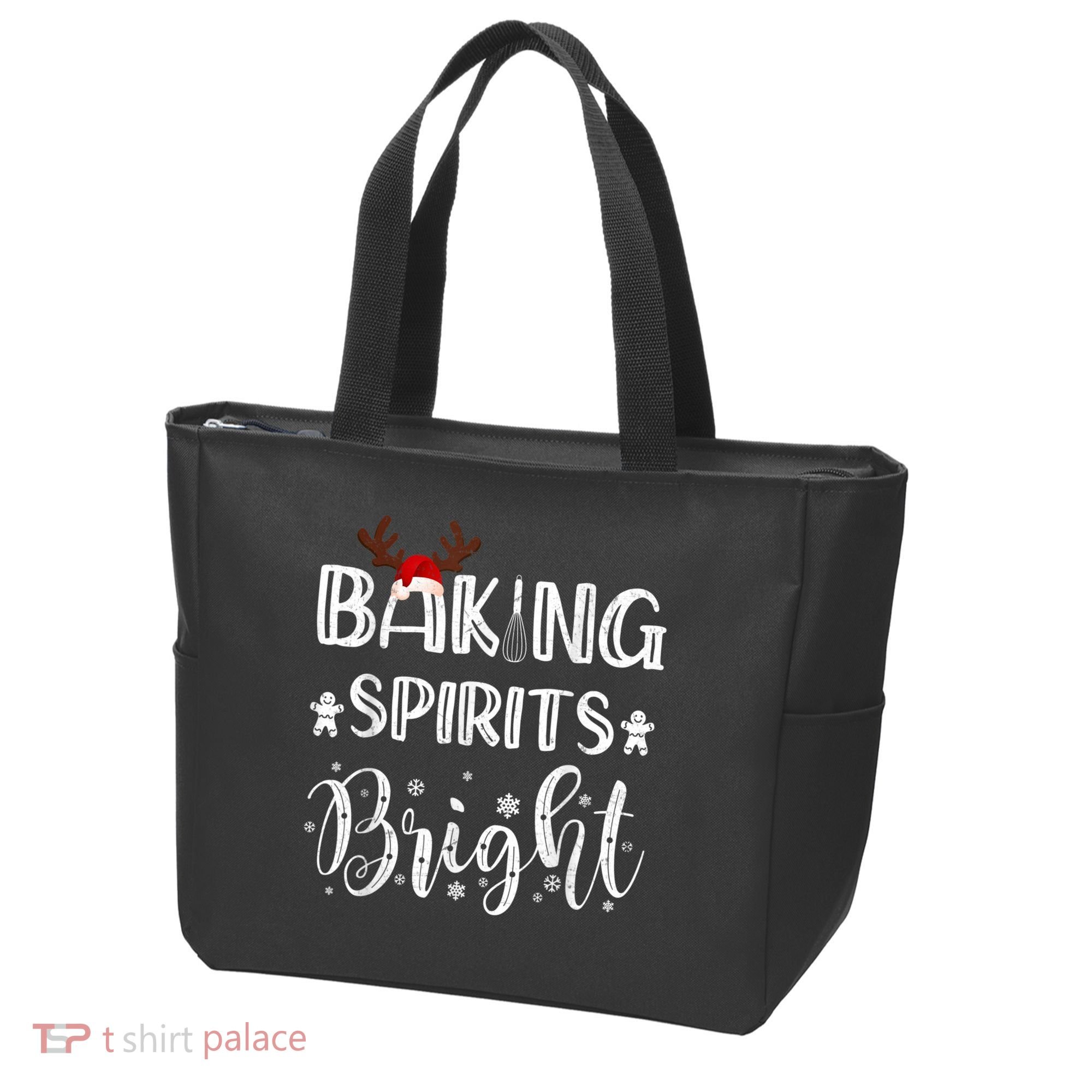 Funny Baking Spirits Bright Christmas Tote Bag