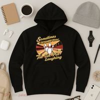 Funny Bowling Ten Pin Laughing Hoodie thumb 3