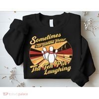 Funny Bowling Ten Pin Laughing Sweatshirt thumb 2
