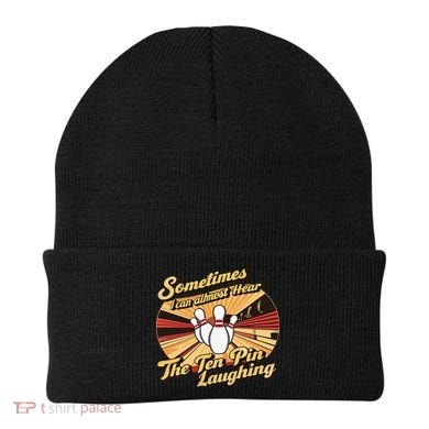 Funny Bowling Ten Pin Laughing Beanie