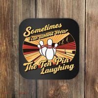 Funny Bowling Ten Pin Laughing Coaster thumb 0