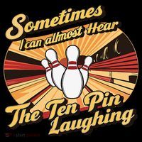 Funny Bowling Ten Pin Laughing Women's Hoodie thumb 2