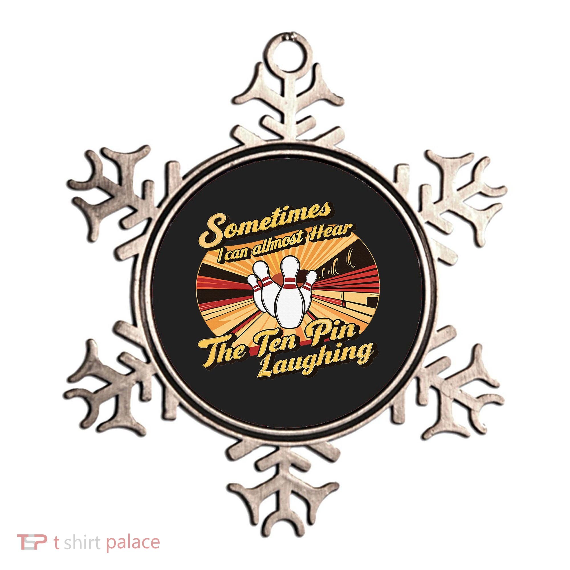 Funny Bowling Ten Pin Laughing Ornament