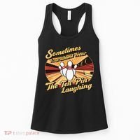 Funny Bowling Ten Pin Laughing Women's Tank Top thumb 0